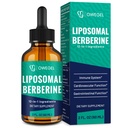 Berberine HCL Täiendus koos Tseiloni kaneeliga - Väga imenduv Liposomaalne Berberiin Vedelik tilgad 3000mg- 12 1 Looduslikud koostisosad - AMPK Activator - 2 Fl Oz