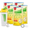 Almased | Kõrge valgukompvekid | Söögiasenduskokteil | Söögiasenduspulber kaalulanguseks raputuspudeliga (Vanilla Maitse, 5 purki 17,6 oz + Scoop)