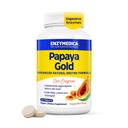 Enzymedica Papaya Gold, täiustatud seedetrakti ensüümid loodusliku orgaanilise papaia ja klorofülliga põhjaliku seedimise toetamiseks, suure potentsiaaliga bromelain & Papain, Vegan, Mint, 60 närimistabletti