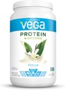 Vega valk ja rohelised Vanilla (25 Servings, 26,8 Ounce) - Vegan taimepõhine valgupulber, gluteenivaba, mittepiimatoode, Non Soy, Non GMO