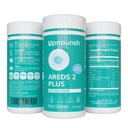 UpNourish AREDS 2 Plus Eye Vitamin Supplement, AREDS 2 tsingivaba valem luteiini, tseaksantiini, safrani, astaksantiini ja DHA - 120 pehmegeeliga