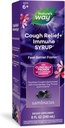 Nature's Way Sambucus Cough Relief + (1) Immune Syrup *, Feel Better Faster(1), kliiniliselt tõestatud Lõuna-Aafrika Geranium, Elderberry Extract, C-vitamiin ja tsink, 8 Oz (pakendamine võib varieeruda)