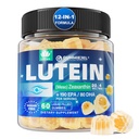Lutein 20mg 40mg ja Zeaxanthin toidulisandid silmadele, Lutein Gummies koos Omega 3, Safran, tsink, Bilberry & Goji Berry nägemise toetamiseks - Silma vitamiinid Kummid eakatele - Vegan, Suhkruvaba, 60ct