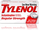 Tylenol Reg Strngth 100'S Suurus 100ct Tylenol 325 Mg Regulaarne Tugevusvalu Reliever