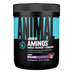Loomamahlaga aminohapped - BCAA pulber EAA Matrix Plus Hüdratsioon elektrolüütide ja meresoolaga Igal ajal taastumine ja parem jõudlus, viinamarjamaitse, 30 serveerimist