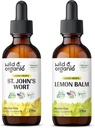Wild & Organic St John's Wort Tinktuur 2 fl oz & Lemon Balm Tinktuur 2 fl oz
