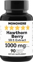 MONOHERB Hawthorn Berry Extract 1000 mg - 90 taimekapslit