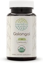 HerbEra Galangal USDA Orgaaniline 60 kapslit | Looduslik Taimne lisand | Sertifitseeritud orgaanilised taimetoitlased kapslid ja orgaaniline Galangal (Alpinia Galangal) Kuivatatud juur (60 kapslit)