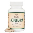 Laktoferriin 250mg serveerimise kohta (60 kapslit) Patenteeritud bioferriin Laktoferriin - rauapuuduse ja immuunsuse lisand kahekordse puidu lisanditega