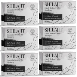 30 000 MG Shilajit tabletid, 100% Shilajit Pure, Himalayan Organic, Shilajit meestele ja naistele rikas Fulvic Acid & 85+ Trace Minerals, Shilajit Supplement for Energy & Immune System, 360 Count