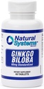 Ginkgo Biloba 60 mg Natural Systems 60 tabletid - Gingko Biloba pulber aju täiendus - Ginkgo Biloba kontsentratsioon toidulisandeid - Mälu vitamiinid meestele ja naistele - Boost Energy Supplements