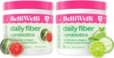 Belli Welli Daily Fiber Supplement Bundle - Kurgi lubi Mint & Arbuus - kollageeni, probiootikumide ja elektrolüütide - värskendav Wellness Maitsed, 32 Kokku Servings