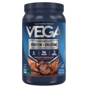 Vega valk + kreatiin - 30 g taimepõhist valku, šokolaadi, 13 serveerimist, 3 g kreatiini, 5 g BCAA-sid, Vegan, Keto, Gluteenivaba, piimavaba, madala süsivesikusisaldusega, lihaste kasvatamiseks ja parandamiseks, joogisegu, 23,4oz