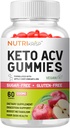 Keto ACV Gummies Täpsem Kaalulangus & Kiire Kõhu rasvapõletus - Suhkruvaba Gluteenivaba Super Õunasiider Äädikas Dieet Täiendus Meestele Naistele (1200MG)