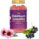 Elderberry Gummies koos C-vitamiini, Echinacea, Propolis - Immune Support Gummy lastele, täiskasvanutele - Sambucus Black Elderberry Extract Immunity Booster (90 Count)