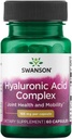 Swanson Super Potency Hüaluroonhappe kompleks 166 milligrammi 60 kapslit