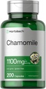 Horbäach Chamomile Flower Extract | 200 pillid | 1100mg kapslid | Non-GMO, Gluteenivaba täiendus