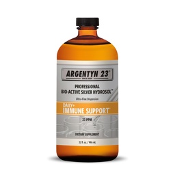 Argentyn 23 professionaalne immuuntugi - kolloidhõbe, bioaktiivne hõbehüdrosool, 23 ppm, vedel keerdumustop, 32 Fl Oz (946 ml)