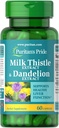 Puritan's Pride Milk Thistle & Dandelion Extract 60 Count