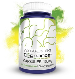 Nootropics Depot Cognance Enhanced Bacopa Capsules | 100mg | 10% Ebelin Lactone | Bacopa monnieri | Mood, mälu & 5-HT2A Activation, 180 Count (1. pakk)
