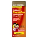 GoodSense Laste Ibuprofeen Suukaudne suspensioon, 100 mg 5 ml kohta, valu leevendaja ja palaviku vähendaja, Bubble Gum Maitse