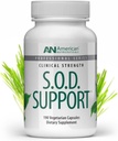 American Nutriceuticals - S.O.D. Support - 190 kapslit - Superoksiidi dismutaasi loodusliku tootmise toetamine - hävitab vabad radikaalid, toetab rakusisest detoksifitseerimist ja kerget neelamist
