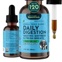 Animal Essentials Daily Digestion for Dogs & Cats - Seedetrakti tugi, värske hingamine, ingveri juur, apteegitilli seemne ekstrakt, vedel täiendus - 2 Fl Oz