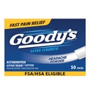 Goody valu leevendavad pulbrid, ekstra tugevusega peavalu pulber, 50 ct (pakk 1)