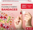 Lilleribad, ribad Variety Pack 100 Count, Lõbusad kujundused lastele täiskasvanutele, õrn haardumine Pehme hingamine, Latex Free, kasutamine väiksemate kärbete jaoks, esmaabi tarvikud