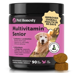 Vanem koera multivitamiinid - olulised koera vitamiinid ja toidulisandid - glükoosamiin, probiootikumid, oomega kalaõli koertele Tervis ja südame-koerad Vitamiinid Tervisetarbed (part 90 ct)