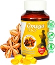 Sikyriah Omega 3 , 6 ja 9 pehmegeeli kapslid l 100% puhas Sacha Inchi õli l 3000 mg päevas l Taimepõhine toidulisand l Lõhnatud asendamatud rasvhapped Allikas l Mitte- GMO l