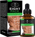 AICHUN BEAUTY kaheksa pakendit Kõhu eeterlik õli meestele Tugev talje Manly Torso sile jooni Press Fitness Kõhu põletamine Lihasrasv Eemaldab Naha kaalulangus salendav kreem 30 ml