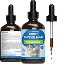 Lemmikloomade heaolu Neerude toetus kuld kassidele - toetab tervislikku neerufunktsiooni, vedeliku tasakaalu, energia taset, rehmanniat, Dong Quai - veterinaararsti poolt formuleeritud taimset lisa 4 oz (118 ml)