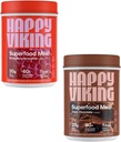 Happy Viking Chocolate and Strawberry Powder, by Venus Williams, 20G Protein, Low Carb, Keto, Vegan, Gluten-Free, Superfoods, Complete Meal Replacement, 2 Canisters (24 oz. Each)