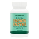 Natures Plus Papaya Enzyme - 6 mg Papain - kõik looduslikud seedetrakti abivahendid, sisaldavad amülaasi ja proteaasi - 180 närimistabletti (180 serveerimist)