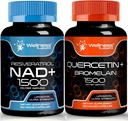 TERVIKLIK LABSRX Quercetin Bromelain | NAD Supplement Capsules