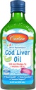 Carlson - Kid's Cod Maks Oil, 550 mg Omega-3s, vitamiinid A & D3, Wild Norwegian, Bubble Gum, 250 ml