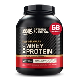 Optimum Nutrition Gold Standard 100% vadakuvalgu pulber, küpsised ja koor, 5 naela (pakendamine võib varieeruda)