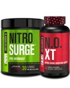 Jacked Factory Nitrosurge Preworkout Black Cherry & N.O. XT lämmastikoksiidi Booster meestele ja naistele