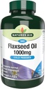 Linaseemneõli 1000mg külmpressitud (Omega 3, 6 + 9) 180 korki. Sobib taimetoitlastele.
