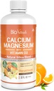 Bio Naturals Calcium & Magneesium Vedel toidulisand D3-vitamiiniga - looduslik valem, neli kaltsiumi tüüpi toetavad tugevaid luid, millel on parem imendumine pillidesse - 100% taimetoitlane - 32 fl oz