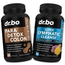 Colon Cleanse Pills Body Detox & Lymphatic Drainage - Soolekaitse Puhastaja Kõhusoole Ja Lümfi Tugilisandid Pillid - Lümfitugi Lümfisõlmed Detox Cleanse System Drainage