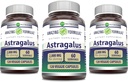 Amazing Formulas Astragalus 2000 mg Per Serving Capsules Supplement | Valmistatud puhtast Astragalus Membranaceus Plant Juur Extract | Non-GMO | Gluteenivaba (120 Count | 3 Pack)