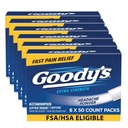 Goody's Extra Strength Peavalu Powders 50 ea (pakk 6)