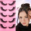 Fox Eye Wispy ripsmed 20 mm pikad kassi silma ripsmed Angel Wing Lashes Faux Mink False ripsmed Natural Look 5 paari pakend