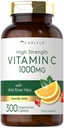 Carlyle Vitamiin C 1000mg | 300 Vegetarian Caplets | Askorbiinhape Wild Rose HIPS | Kõrge tugevusega valem | Mitte-GMO ja Gluteenivaba toidulisand