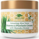 Manuka mesi ekseemi kreem niisutav koht psoriaasi leevendamiseks - sügelus, kuiv nahalööve salv - rahustav niisutaja beebile, lastele, täiskasvanutele - kõrge tugevusega keha ja näo kreem 4oz