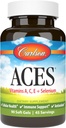 Carlson - ACES, vitamiinid A, C, E + Selenium, Cellular Health & Immune Support, Antioksüdant, 90 Softgels