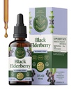 HERBAMAMA Black Elderberry tilgad - Vegan Elderberry Liquid Extract immuunsuse toetamiseks - mitte-GMO, alkohol ja suhkruvaba immuunsuse täiendus, 21-päevane pakkumine
