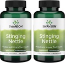Swanson Sting Nettles - taimsed täiendused eesnäärme tervise ja kuseteede toetamine - looduslik valem, mis toetab hingamisteede tervist ja vedeliku tasakaalu - (120 kapslit) (2 pakendit)